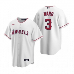 Men Los Angeles Angels 3 Waylor Ward White Cool Base Stitched Jerse