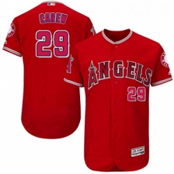 Youth Majestic Los Angeles Angels of Anaheim 29 Rod Carew Authentic Red Alternate Cool Base MLB Jersey