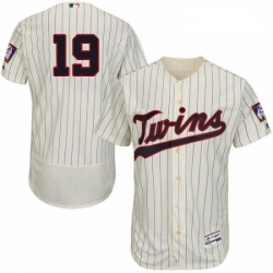 Mens Majestic Minnesota Twins 19 Anibal Sanchez Cream Alternate Flex Base Authentic Collection MLB Jersey