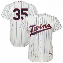 Mens Majestic Minnesota Twins 35 Michael Pineda Replica Cream Alternate Cool Base MLB Jersey 