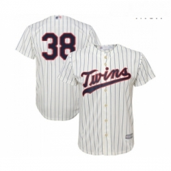 Mens Minnesota Twins 38 Blake Parker Replica Cream Alternate Cool Base Baseball Jersey 