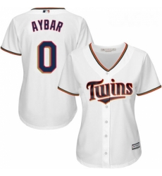 Womens Majestic Minnesota Twins 0 Erick Aybar Authentic White Home Cool Base MLB Jersey 