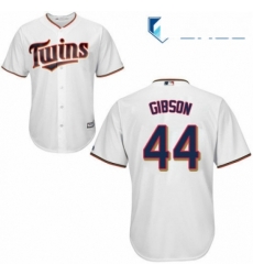 Youth Majestic Minnesota Twins 44 Kyle Gibson Authentic White Home Cool Base MLB Jersey 