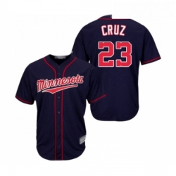 Youth Minnesota Twins 23 Nelson Cruz Replica Navy Blue Alternate Road Cool Base Baseball Jersey 