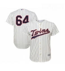 Youth Minnesota Twins 64 Willians Astudillo Replica Cream Alternate Cool Base Baseball Jersey 