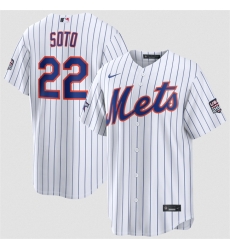 Men New York Mets  22 Juan Soto White 2026 All Star Game   USA 250 Patch Stitched Baseball Jersey