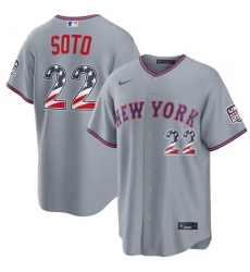 Men New York Mets Juan Soto #22 Fourth of July 2026 Stitched MLB jerseys
