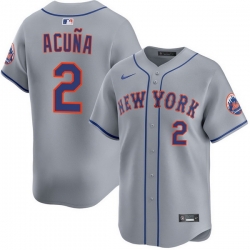 Men New York Mets Nike Luisangel Acuna #2 Home Stitched Player Jersey