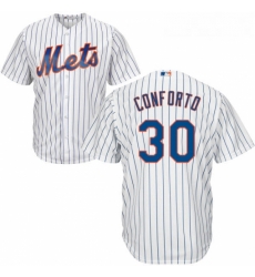 Youth Majestic New York Mets 30 Michael Conforto Replica White Home Cool Base MLB Jersey