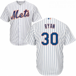 Youth Majestic New York Mets 30 Nolan Ryan Authentic White Home Cool Base MLB Jersey