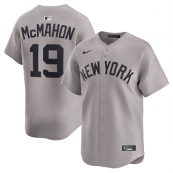 Men New York Yankees 19 Ryan McMahon Grey 2025 Limited Stitched Baseball Jersey