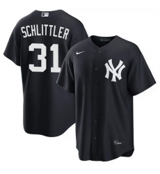Men New York Yankees  31 Cam Schlittler Navy 2026 Alternate Stitched Baseball Jersey