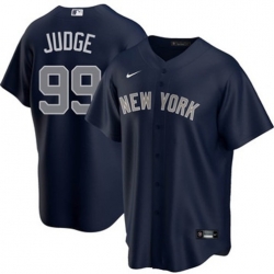 Men New York Yankees 99 Aaron Judge Nike Alternate 2020 MLB Player Jersey Name