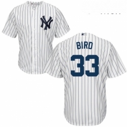 Mens Majestic New York Yankees 33 Greg Bird Replica White Home MLB Jersey