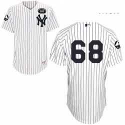 Mens Majestic New York Yankees 68 Dellin Betances Authentic White GMS The Boss MLB Jersey