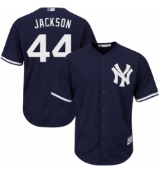 Youth Majestic New York Yankees 44 Reggie Jackson Authentic Navy Blue Alternate MLB Jersey