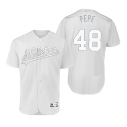 Oakland Athletics Joakim Soria Pepe White 2019 Players Weekend MLB Jersey