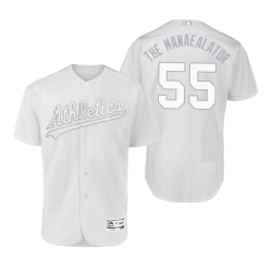 Oakland Athletics Sean Manaea The Manaealator White 2019 Players Weekend MLB Jersey