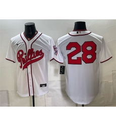Men Philadelphia Phillies  28 Alec Bohm White 2026 Field of Dreams Stadium Stitched Baseball Jersey
