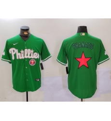 Men Philadelphia Phillies Phanatic Green Cool Base Stitched Jersey 1 1