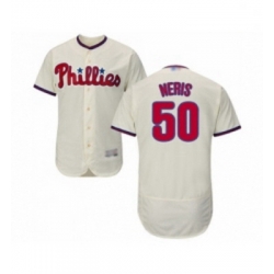 Mens Philadelphia Phillies 50 Hector Neris Cream Alternate Flex Base Authentic Collection Baseball Jersey