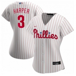 Philadelphia Phillies 3 Bryce Harper Nike Women Home 2020 MLB Player Jersey White