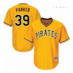 Youth Majestic Pittsburgh Pirates 39 Dave Parker Replica Gold Alternate Cool Base MLB Jersey