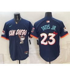 Men San Diego Padres X Hello Kitty  Fernando Tatis Jr  Obsidian 2026 City Connect Stadium Stitched Baseball Jersey