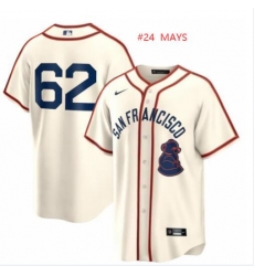 Men San Francisco Giants #24 Willie Mays ICE Cream 2024 Rickwood Classic Stitched Baseball Jersey