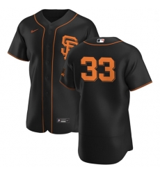 San Francisco Giants 33 Darin Ruf Men Nike Black Alternate 2020 Authentic Player MLB Jersey