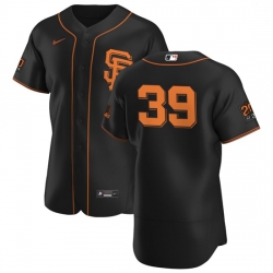 San Francisco Giants 39 Rico Garcia Men Nike Black Alternate 2020 Authentic 20 at 24 Patch Player MLB Jersey