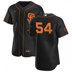 San Francisco Giants 54 Reyes Moronta Men Nike Black Alternate 2020 Authentic 20 at 24 Patch Player MLB Jersey