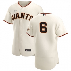 San Francisco Giants 6 Steven Duggar Men Nike Cream Home 2020 Authentic Player MLB Jersey