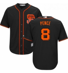 Youth Majestic San Francisco Giants 8 Hunter Pence Replica Black Alternate Cool Base MLB Jersey