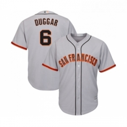 Youth San Francisco Giants 6 Steven Duggar Replica Grey Road Cool Base Baseball Jersey 