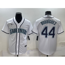 Men Seattle Mariners 44 Julio Rodriguez White Stitched MLB Cool Base Nike Jersey