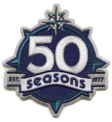 Men Seattle Mariners 50th Anniversary Patch Biaog Men Seattle Mariners 50th Anniversary Patch Biaog