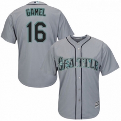 Youth Majestic Seattle Mariners 16 Ben Gamel Authentic Grey Road Cool Base MLB Jersey 