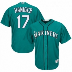 Youth Majestic Seattle Mariners 17 Mitch Haniger Replica Teal Green Alternate Cool Base MLB Jersey 