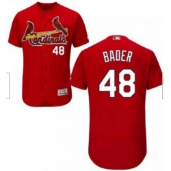 Men St. Louis Cardinals 48 Harrison Bader Red Alternate Flex Base Authentic Collection Baseball Player Jersey