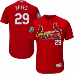 Mens Majestic St Louis Cardinals 29 lex Reyes Red Alternate Flex Base Authentic Collection MLB Jersey