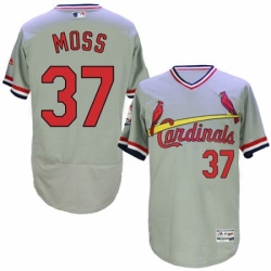 Mens Majestic St Louis Cardinals 37 Keith Hernandez Grey Flexbase Authentic Collection Cooperstown MLB Jersey