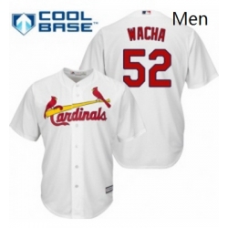 Mens Majestic St Louis Cardinals 52 Michael Wacha Replica White Home Cool Base MLB Jersey