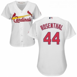 Womens Majestic St Louis Cardinals 44 Trevor Rosenthal Authentic White Home Cool Base MLB Jersey