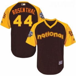 Youth Majestic St Louis Cardinals 44 Trevor Rosenthal Authentic Brown 2016 All Star National League BP Cool Base MLB Jersey