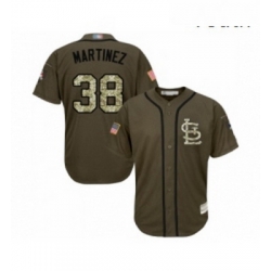 Youth St Louis Cardinals 38 Jose Martinez Authentic Green Salute to Service Baseball Jersey 