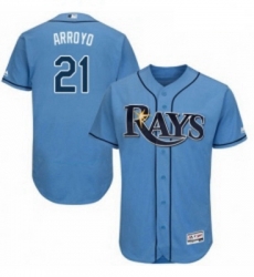 Mens Majestic Tampa Bay Rays 21 Christian Arroyo Columbia Alternate Flex Base Authentic Collection MLB Jersey