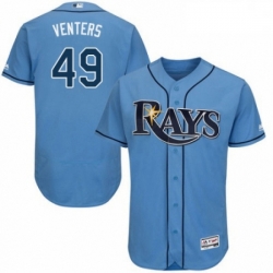 Mens Majestic Tampa Bay Rays 49 Jonny Venters Columbia Alternate Flex Base Authentic Collection MLB Jersey 