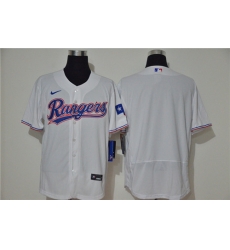 Rangers Blank White Nike 2020 Flexbase Jersey