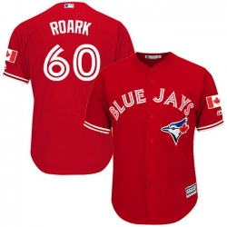 Blue Jays 60 Tanner Roark Red New Cool Base Stitched MLB Jersey